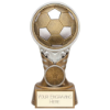 Ikon Tower Football Award Antique Silver & Gold 150mm