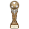 Ikon Tower Football Award Antique Silver & Gold 200mm