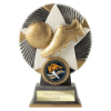 Pulse Star Football Award Antique Silver & Gold 120mm