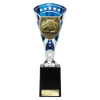 Cobra Star Cup Football Goal Keeper Silver & Blue 255mm