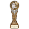 Ikon Tower Goalkeeper Award Antique Silver & Gold 200mm