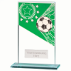 Mustang Football Green Jade Glass Award 140mm