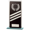 Talisman Multisport Mirror Glass Award Black & Silver 180mm (8mm Thick