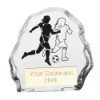 Mystique Football Female Glass Award 90mm