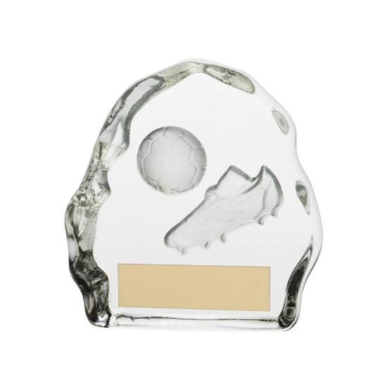 Sub-Zero Football Glass Award 75mm (20mm Thick)
