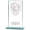Millennium Football Boot & Ball Jade Glass Award 160mm