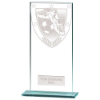 Millennium Football Boot & Ball Jade Glass Award 180mm
