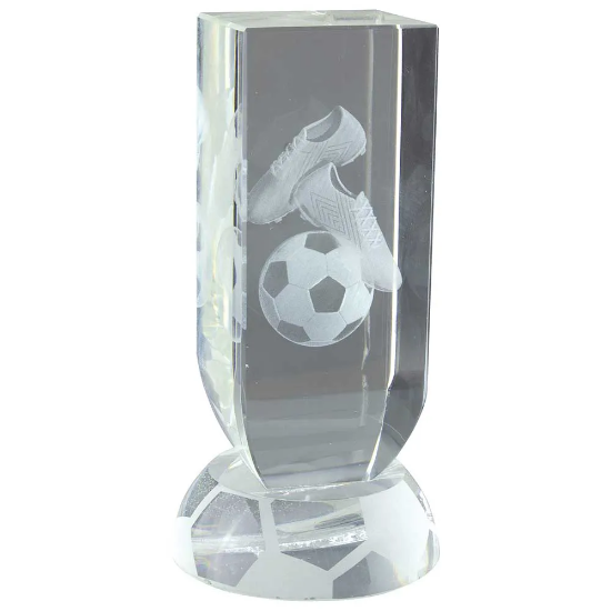 Arclight Football Crystal Award 140mm  (45mm Width)