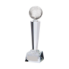 Interceptor Football Crystal Award 240mm  (60mm Width)