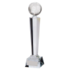 Interceptor Football Crystal Award 280mm  (70mm Width)
