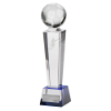 Legend Tower Crystal Football Award 245mm  (60mm Width)