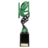 Innov8 Rugby Plastic Trophy Green & Black 275mm