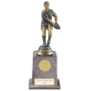 Cyclone Rugby Player Male Antique Silver 225mm
