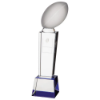 Tribute Rugby Crystal Award 230mm  (60mm Width)