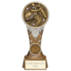 Ikon Tower Cricket Batsman Award Antique Silver & Gold 175mm