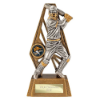 Immense Cricket Batsman Award Antique Gold & Silver 190mm