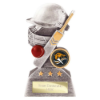 Smash Cricket Award Antique Silver & Gold 140mm