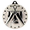 Cascade Stars Cricket Medal Silver 50mm