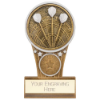 Ikon Tower Darts Plaque Award Antique Silver & Gold 125mm