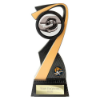 Mania Tower Lawn Bowls Award Carbon Black & Gold 205mm