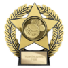 Emperor Star Lawn Bowls Plaque Gold 120mm