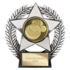 Emperor Star Lawn Bowls Plaque Silver 120mm
