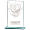 Millennium Lawn Bowls Jade Glass Award 140mm