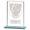 Millennium Martial Arts Jade Glass Award 125mm