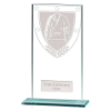 Millennium Martial Arts Jade Glass Award 160mm