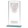 Millennium Martial Arts Jade Glass Award 180mm