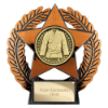 Emperor Star Martial Arts Plaque Bronze 120mm