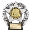 Emperor Star Martial Arts Plaque Silver 120mm