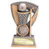 Optimum Netball Resin Award Antique Silver & Gold 120mm