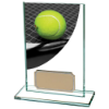 Colour Curve Tennis Jade Glass Award 125mm