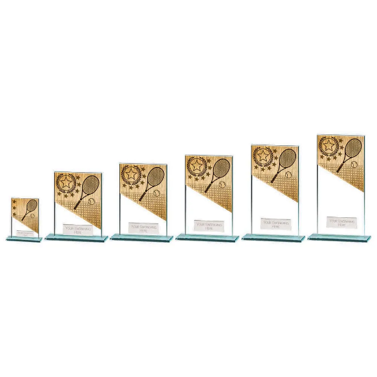 Mustang Tennis Jade Glass Award