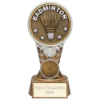 Ikon Tower Badminton Award Antique Silver & Gold 150mm