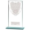 Millennium Badminton Jade Glass Award 160mm