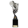 Innov8 Padel Plastic Trophy Silver & Black 250mm