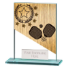 Mustang Pickleball Jade Glass Award 110mm