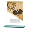 Mustang Pickleball Jade Glass Award 125mm
