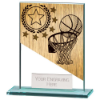 Mustang Basketball Jade Glass Award 110mm
