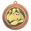 Superstar Ten Pin Bowling Medal Bronze 60mm