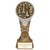 Ikon Tower Chess Award Antique Silver & Gold 175mm