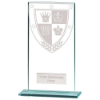 Millennium Chess Jade Glass Award 160mm