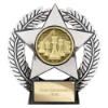 Emperor Star Chess Plaque Silver 120mm