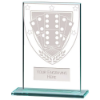 Millennium Dominoes Jade Glass Award 125mm