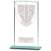 Millennium Dominoes Jade Glass Award 160mm