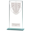 Millennium Dominoes Jade Glass Award 180mm