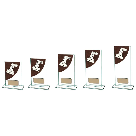 Colour Curve Dominoes Jade Glass Award