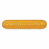 Scholar Bar Badge Student Council Yellow 40mm